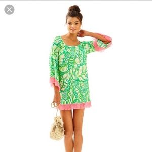 Lilly Pulitzer Getaway Cover Up Toucan Green S
